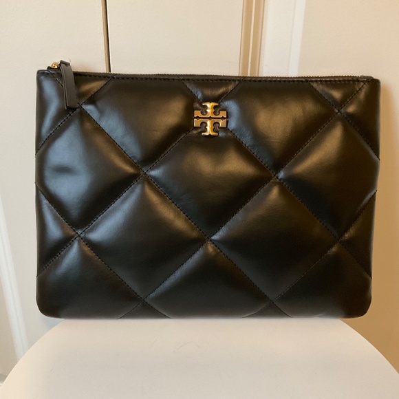 Tory Burch Kira Diamond Quilt Pouch - Picture 2 of 5